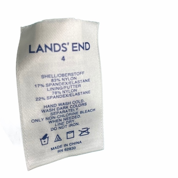 NWT Lands End aqua racerback Tankini top - Picture 10 of 11